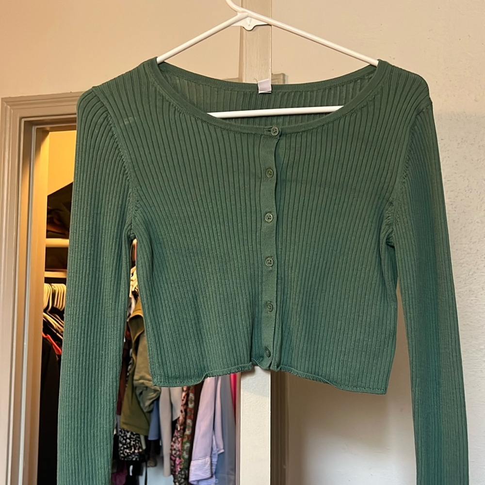 Uniqlo button down top/cardigan